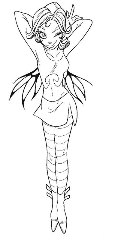 coloriage witch irma en sorciere clin d oeil